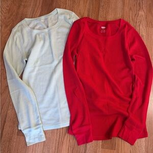 Old Navy Waffle Knit Fitted Long Sleeve Shirts Size S